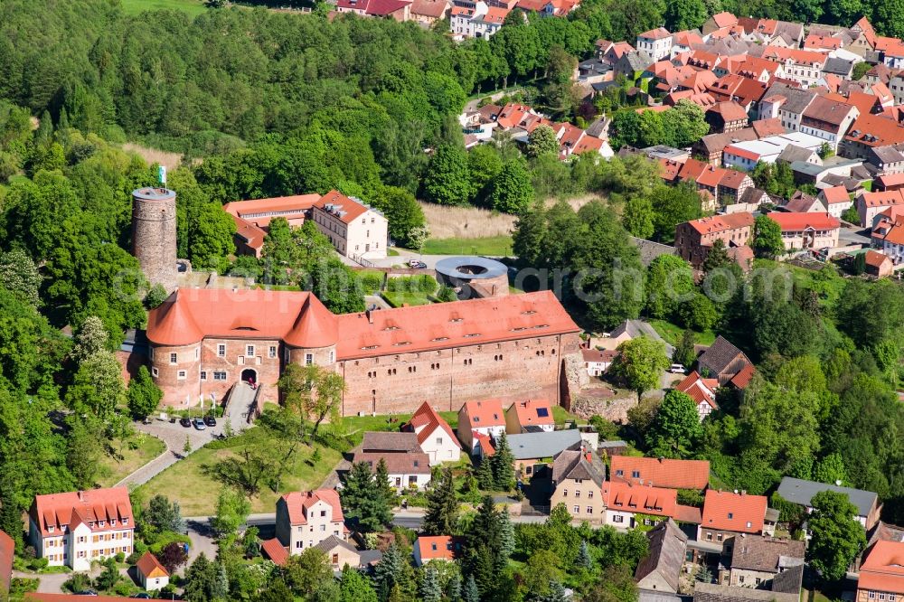 Bad Belzig from the bird's eye view: Castle Eisenhardt in Bad Belzig in Brandenburg