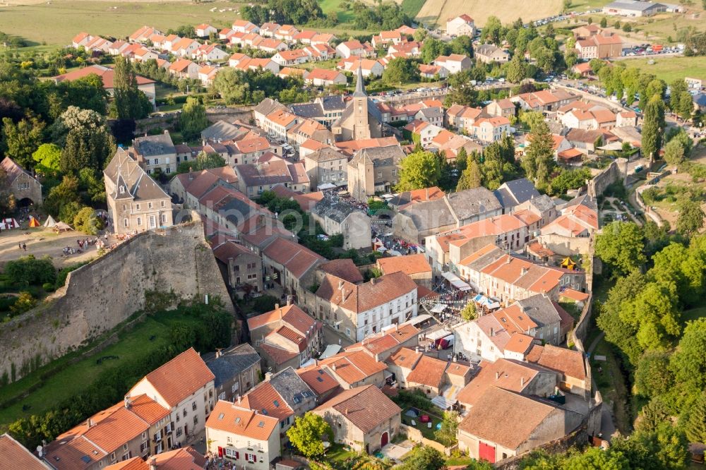 Aerial photograph Rodemack - Castle of the fortress Fort Rodemack in Rodemack in Grand Est, France