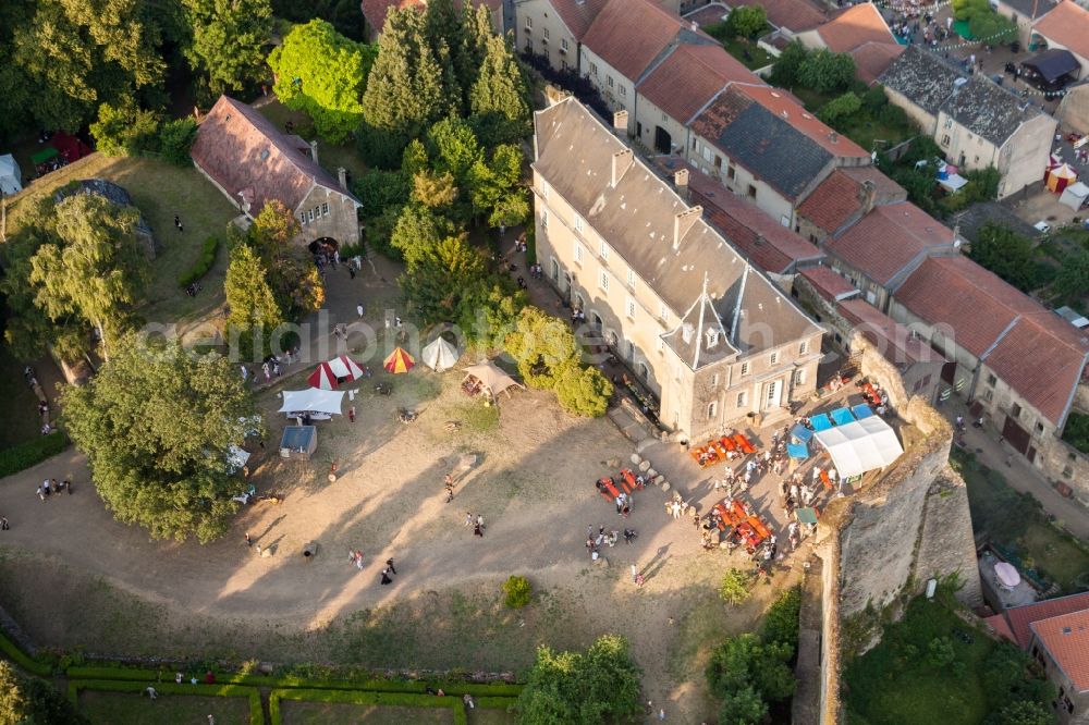 Rodemack from the bird's eye view: Castle of the fortress Fort Rodemack in Rodemack in Grand Est, France