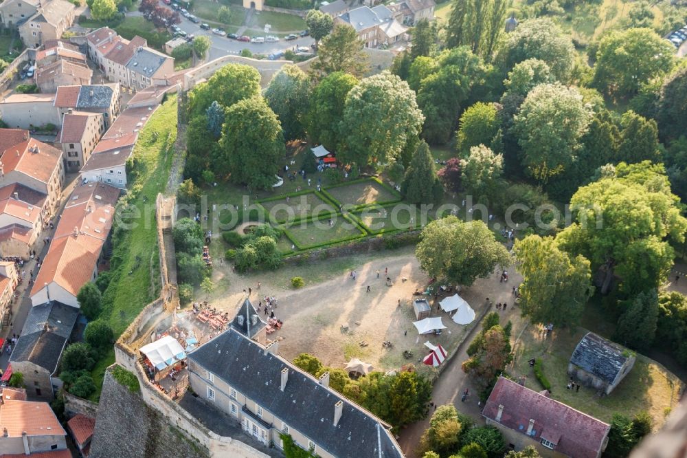 Rodemack from the bird's eye view: Castle of the fortress Fort Rodemack in Rodemack in Grand Est, France