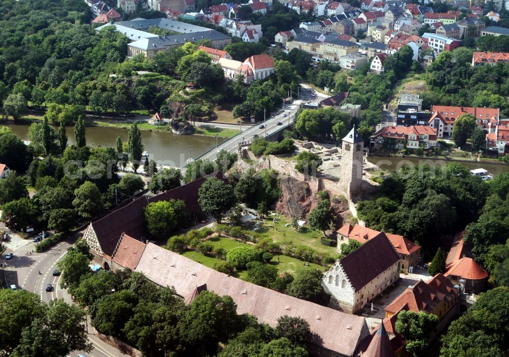 Aerial image Halle (Saale) - View of the Castle Giebichenstein in Halle (Saale)