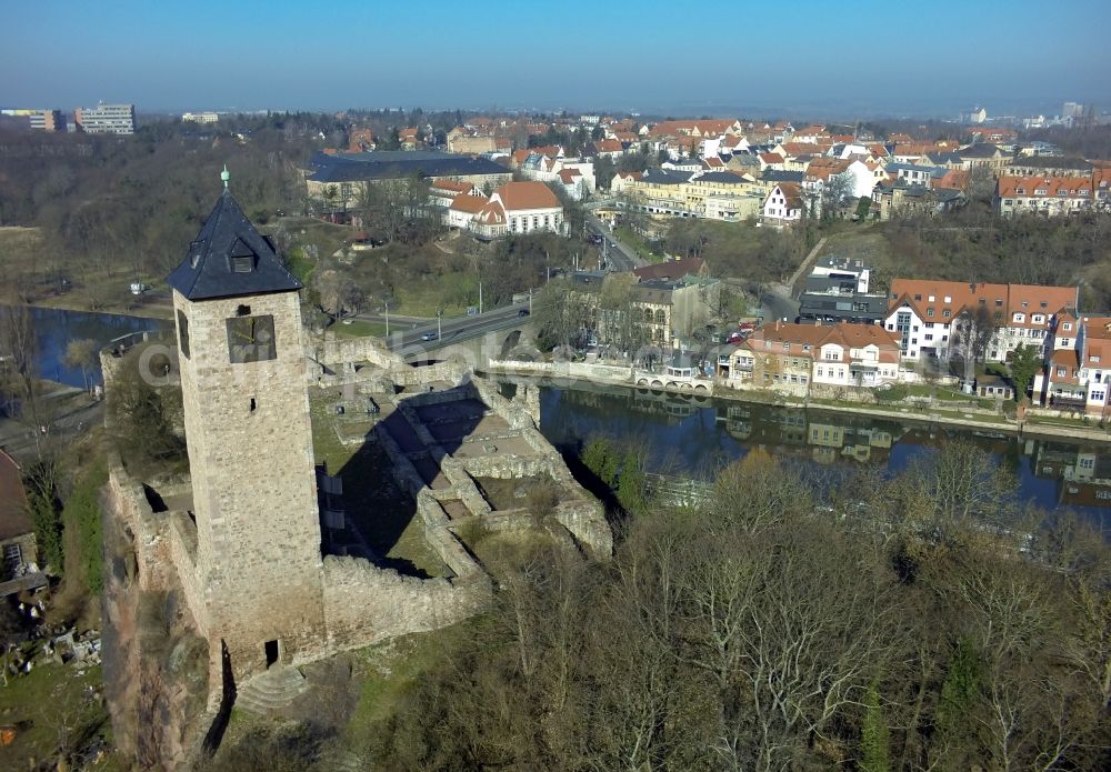 Halle ( Saale ) from above - View of the Castle Giebichenstein in Halle (Saale)