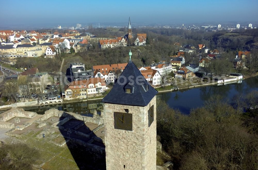 Aerial photograph Halle ( Saale ) - View of the Castle Giebichenstein in Halle (Saale)