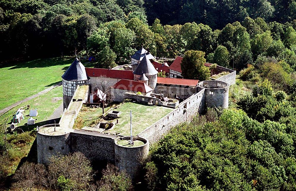 Grebenau in Hessen am Wolfersberg from above - 