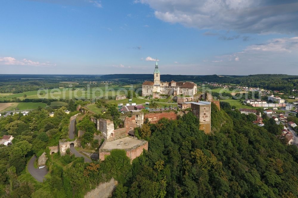 Aerial photograph Güssing - Castle of the fortress on Batthyany-Strasse in Guessing in Burgenland, Austria