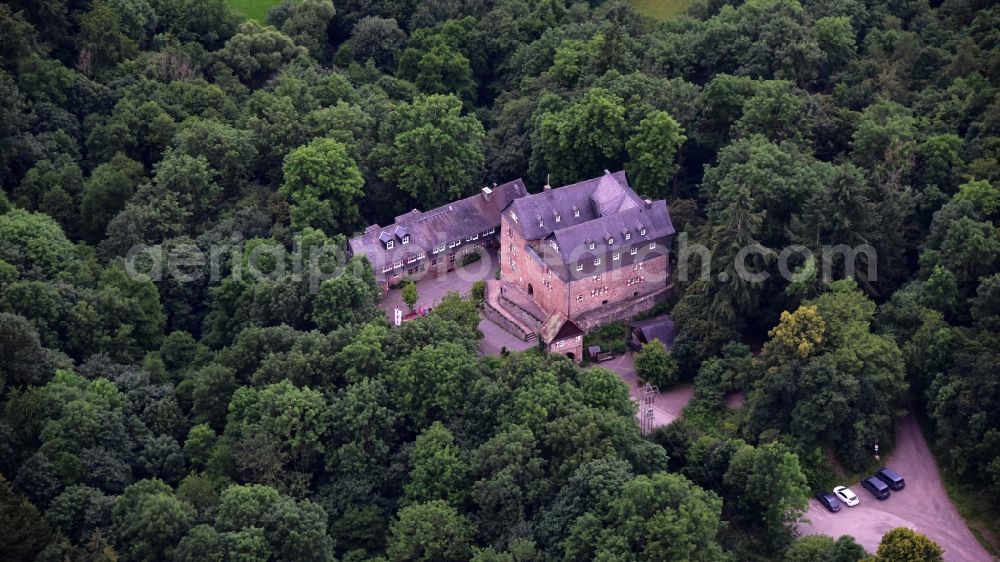 Aerial photograph Frankenau - Castle Hessenstein in Frankenau in the state Hesse, Germany