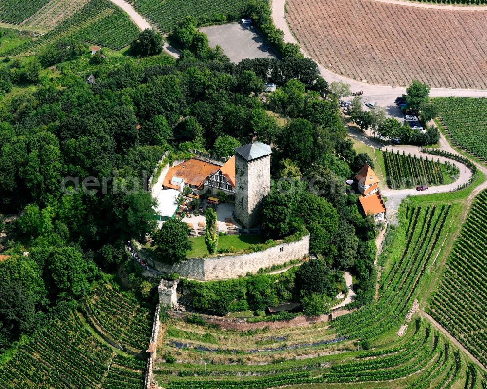 Aerial photograph Hohenbeilstein - Castle of the fortress Hohenbeilstein in Hohenbeilstein in the state Baden-Wuerttemberg, Germany