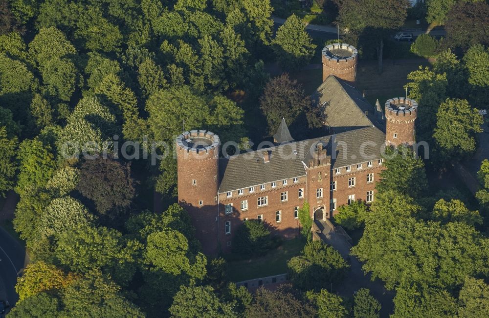 Aerial image Kempen - Castle Kempen in the state of North Rhine-Westphalia