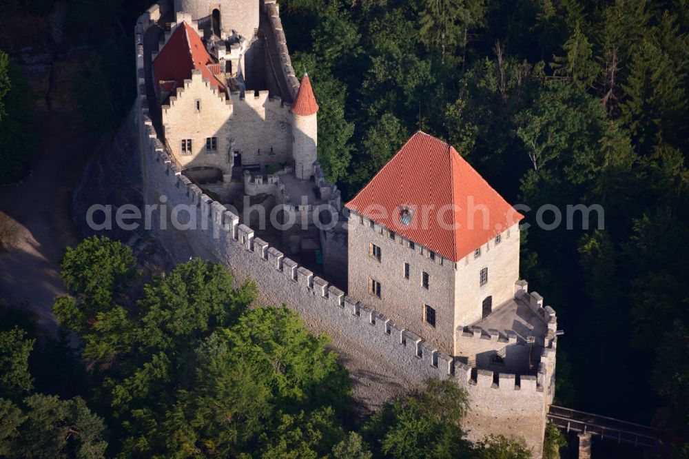 Aerial photograph Kokorin - Castle of the fortress in Kokorin in Stredocesky kraj, Czech Republic