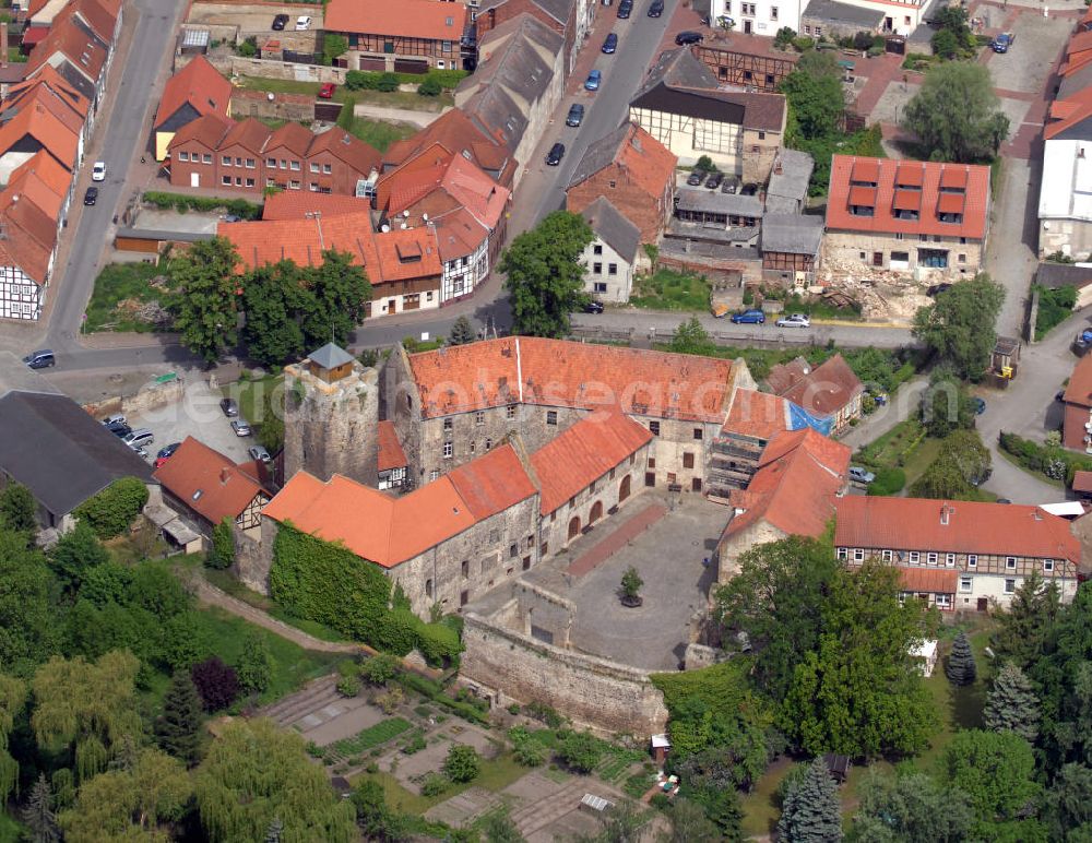 Aerial image Oebisfelde - Castle Oebisfelde in Saxony-Anhalt