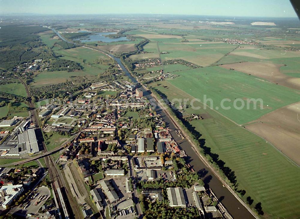 Aerial image Burg / Sachsen-Anhalt - 