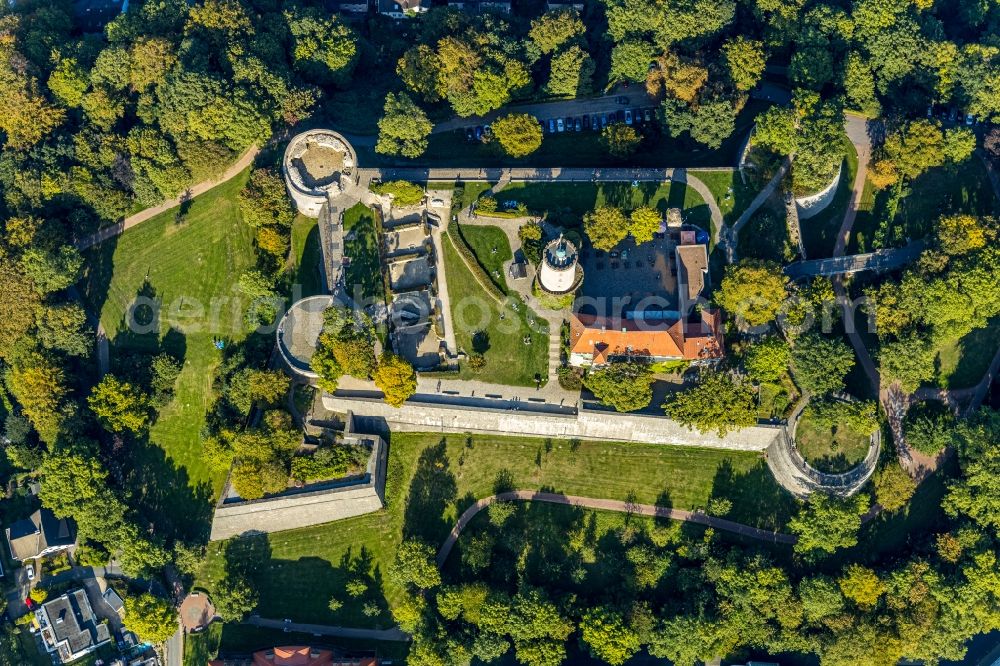 Bielefeld from the bird's eye view: Castle of the fortress Sparrenburg in Bielefeld in the state North Rhine-Westphalia, Germany