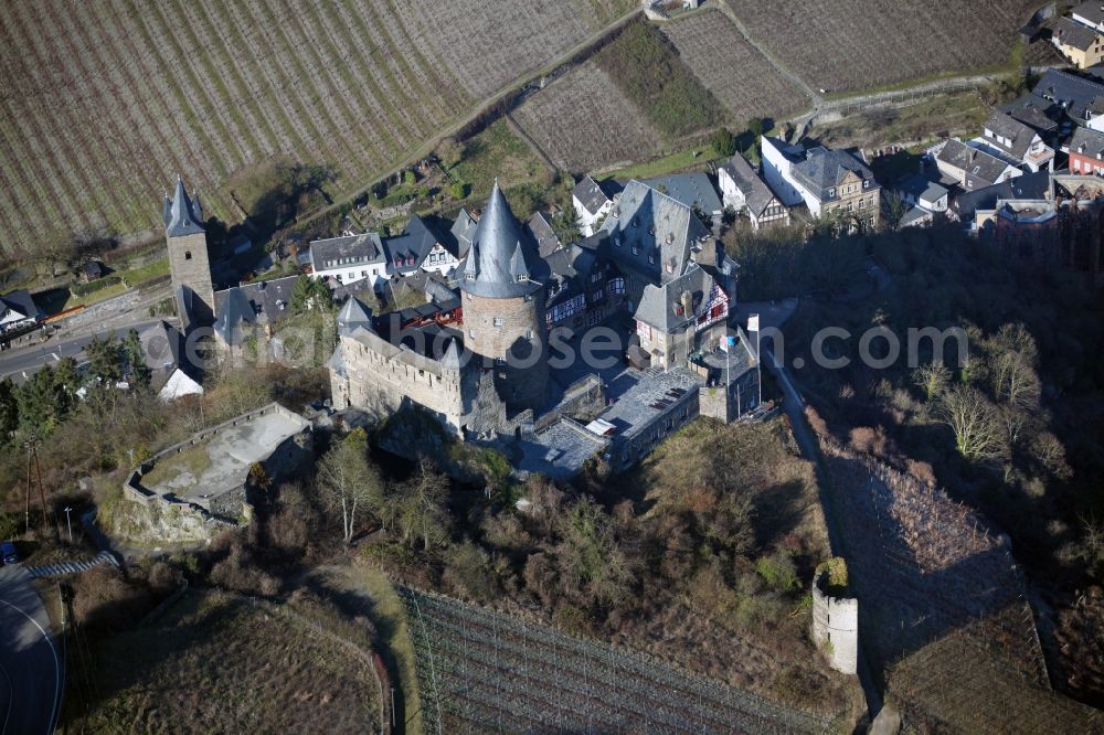 Aerial photograph Bacharach - Castle Stahleck on Bacharach in the state of Rhineland-Palatinate