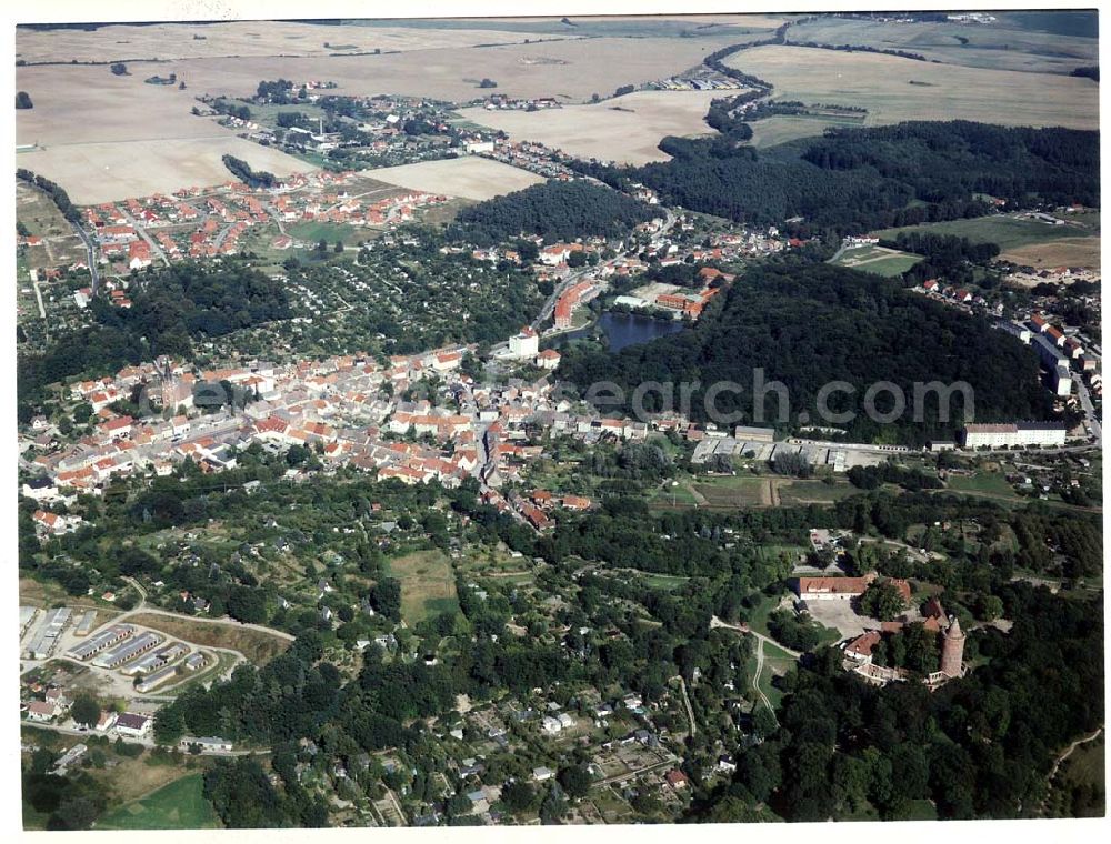 Burg Stargard / Mecklenburg - Vorpommern from the bird's eye view: Burg Stargard.