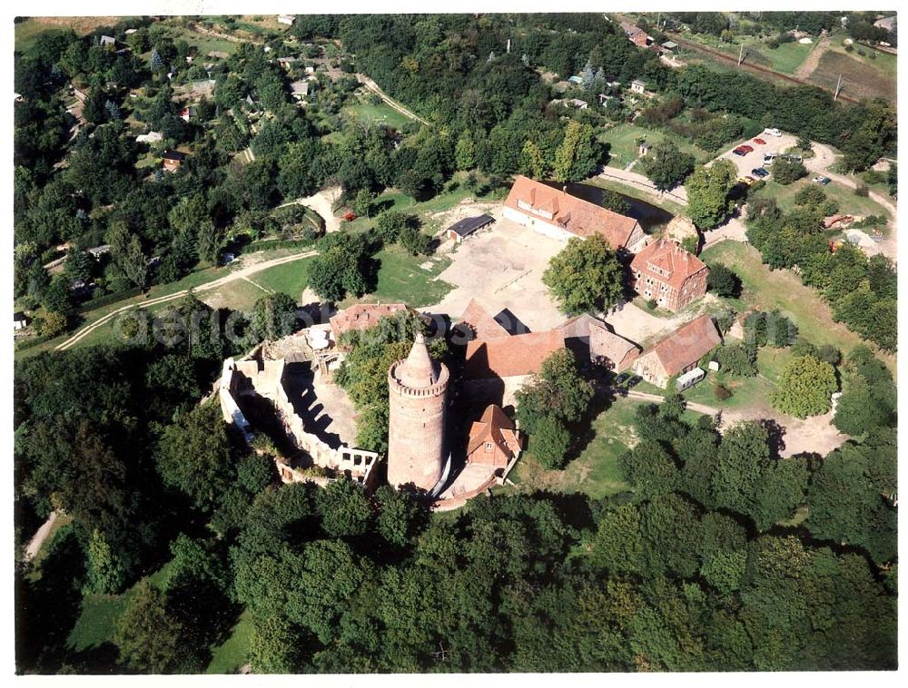 Burg Stargard / MV from above - Burg Stargard / MV