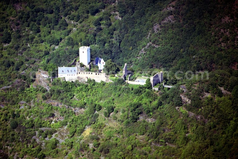 Aerial image Kamp-Bornhofen - Sterrenberg castle in Kamp-Bornhofen in the state of Rhineland-Palatinate