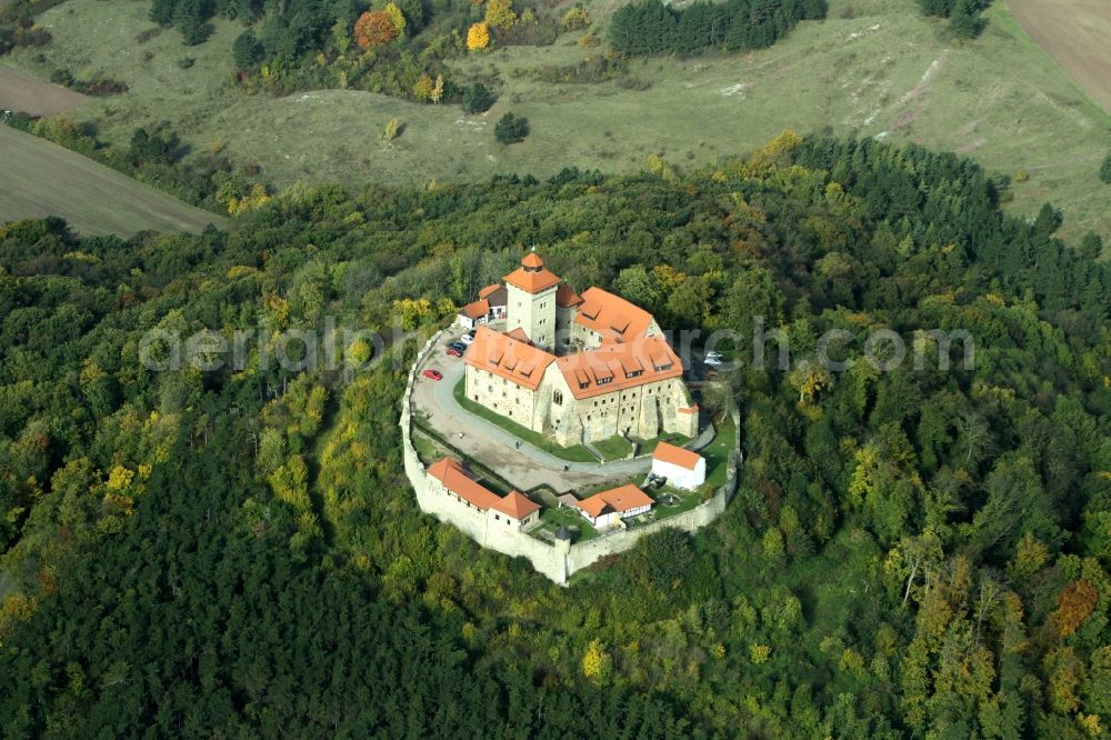 Aerial image Wachsenburg - Castle of Veste Wachsenburg in Thuringia