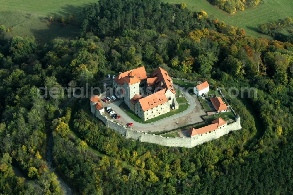 Aerial photograph Wachsenburg - Castle of Veste Wachsenburg in Thuringia