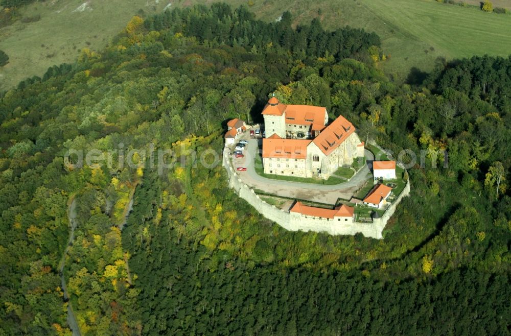 Aerial image Wachsenburg - Castle of Veste Wachsenburg in Thuringia