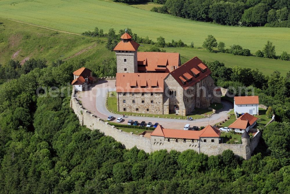 Aerial image Wachsenburg - Castle of Veste Wachsenburg in Thuringia