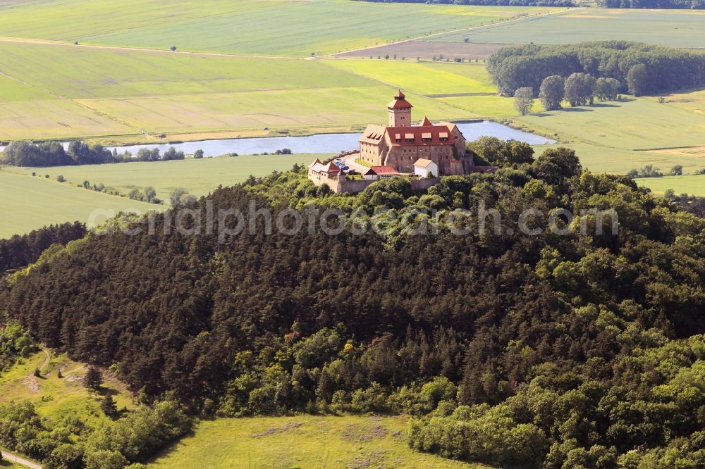 Aerial photograph Wachsenburg - Castle of Veste Wachsenburg in Thuringia