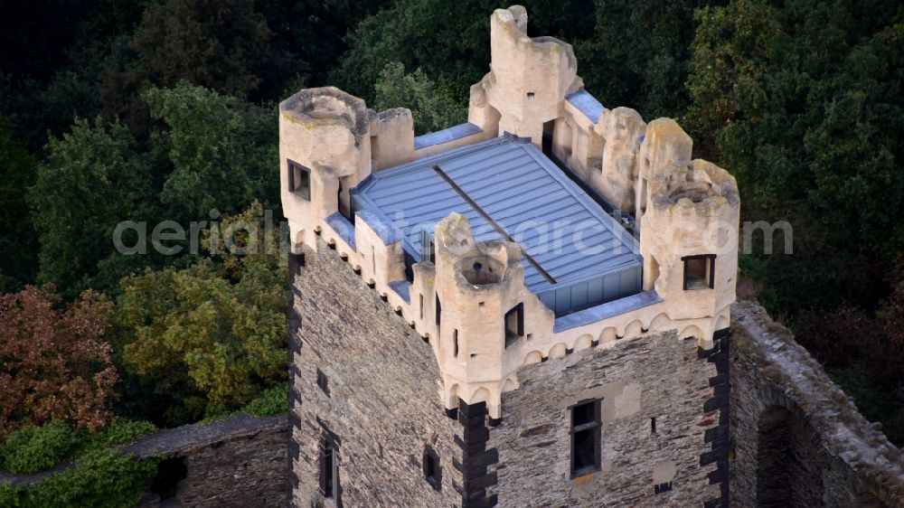 Aerial photograph Ochtendung - Castle Wernerseck in Ochtendung in the state Rhineland-Palatinate, Germany