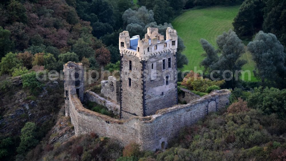 Aerial photograph Ochtendung - Castle Wernerseck in Ochtendung in the state Rhineland-Palatinate, Germany