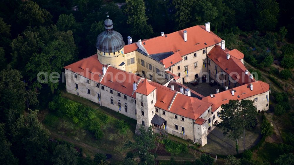 Aerial photograph Chotyne - Castle of Schloss Grabstejn Grabstejn ( Grabenstein ) in Chotyne in Liberecky kraj, Czech Republic