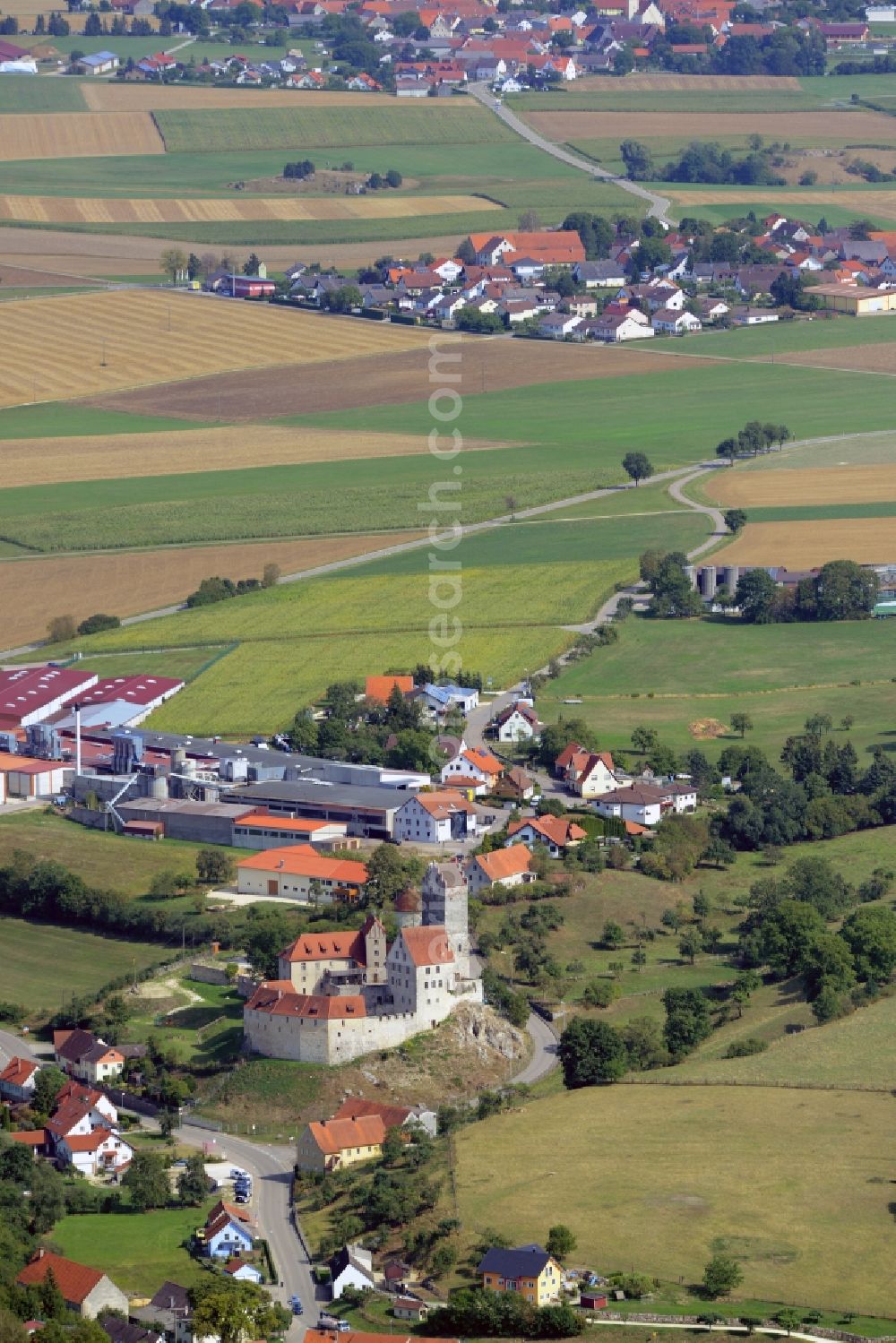 Aerial photograph Dischingen - Castle Katzenstein in Dischingen in the state of Baden-Wuerttemberg