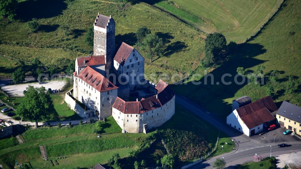 Dischingen from the bird's eye view: Castle Katzenstein in Dischingen in the state of Baden-Wurttemberg