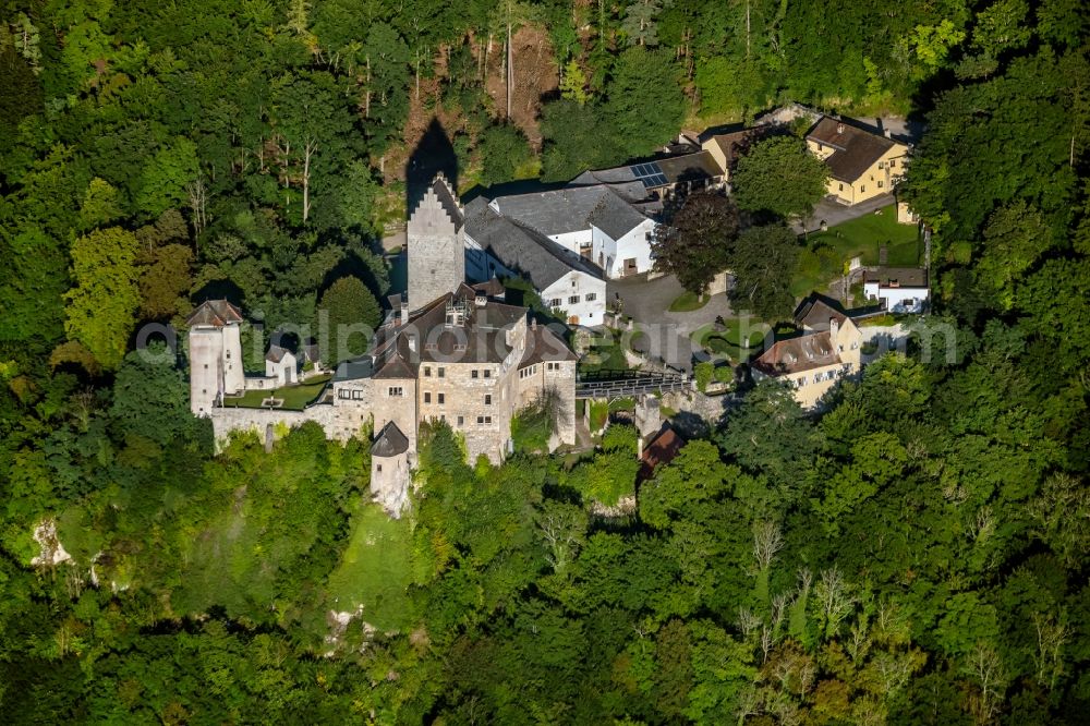 Aerial image Kipfenberg - Castle of the fortress on Burgstrasse in Kipfenberg in the state Bavaria, Germany