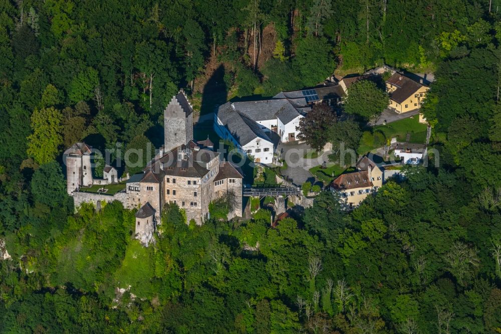 Aerial photograph Kipfenberg - Castle of the fortress on Burgstrasse in Kipfenberg in the state Bavaria, Germany