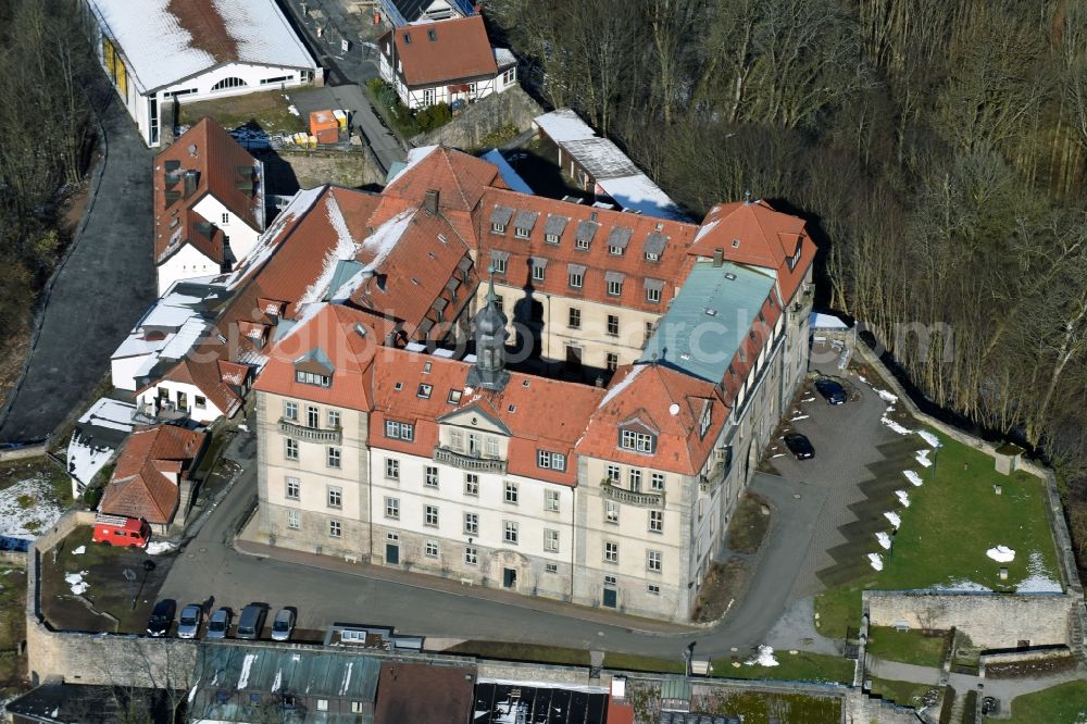 Aerial photograph Hofbieber - Castle of Internat Schloss Bieberstein with Hermann Lietz Schule in Hofbieber in the state Hesse