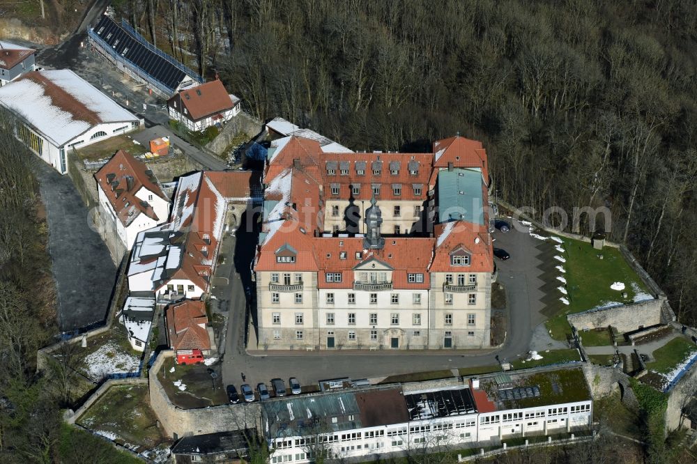 Hofbieber from the bird's eye view: Castle of Internat Schloss Bieberstein with Hermann Lietz Schule in Hofbieber in the state Hesse