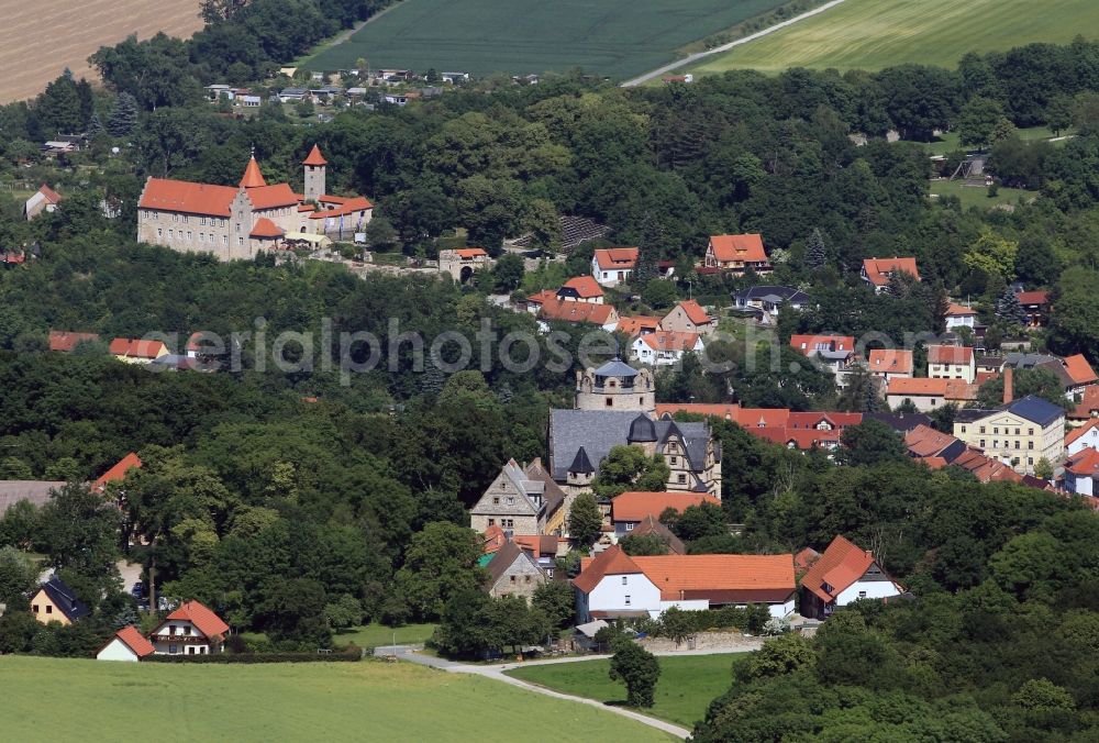 Aerial image Kranichfeld - Castle Kranichfeld in Thuringia