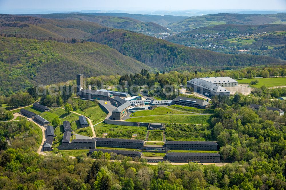 Aerial photograph Schleiden - Castle complex on the plateau NS-Ordensburg in Schleiden Eifel in the state North Rhine-Westphalia, Germany