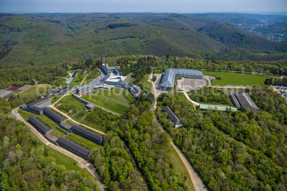 Aerial image Schleiden - Castle complex on the plateau NS-Ordensburg in Schleiden Eifel in the state North Rhine-Westphalia, Germany