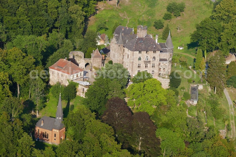 Aerial photograph Witzenhausen - Castle of Schloss Berlepsch in Witzenhausen in the state Hesse