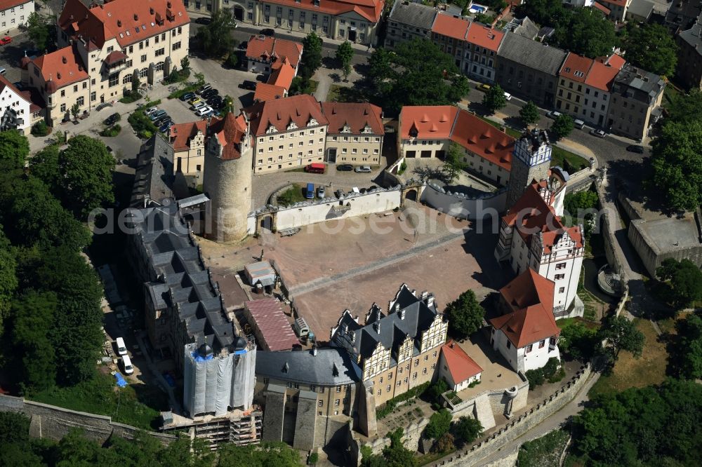 Bernburg (Saale) from above - Castle of Palace Bernburg in Bernburg (Saale) in the state Saxony-Anhalt