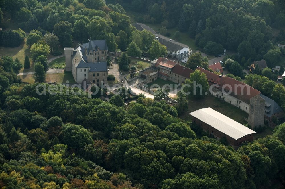 Beyernaumburg from the bird's eye view: Castle and fortress of Beyernaumburg in the state of Saxony-Anhalt