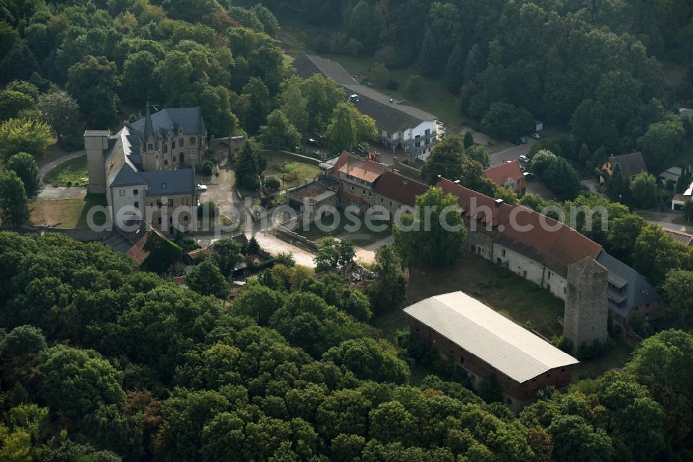 Aerial image Beyernaumburg - Castle and fortress of Beyernaumburg in the state of Saxony-Anhalt