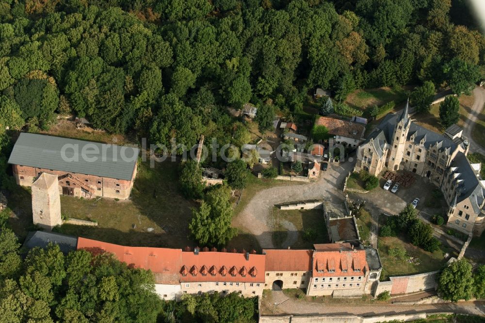 Aerial image Beyernaumburg - Castle of Schloss in Beyernaumburg in the state Saxony-Anhalt