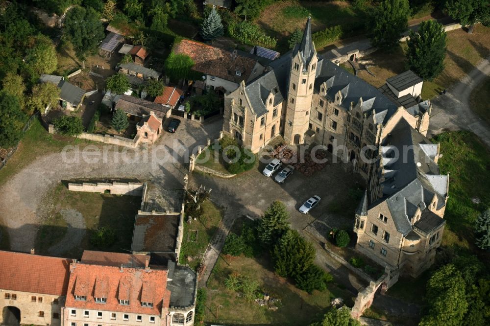 Aerial photograph Beyernaumburg - Castle of Schloss in Beyernaumburg in the state Saxony-Anhalt