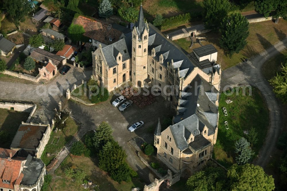 Beyernaumburg from the bird's eye view: Castle of Schloss in Beyernaumburg in the state Saxony-Anhalt