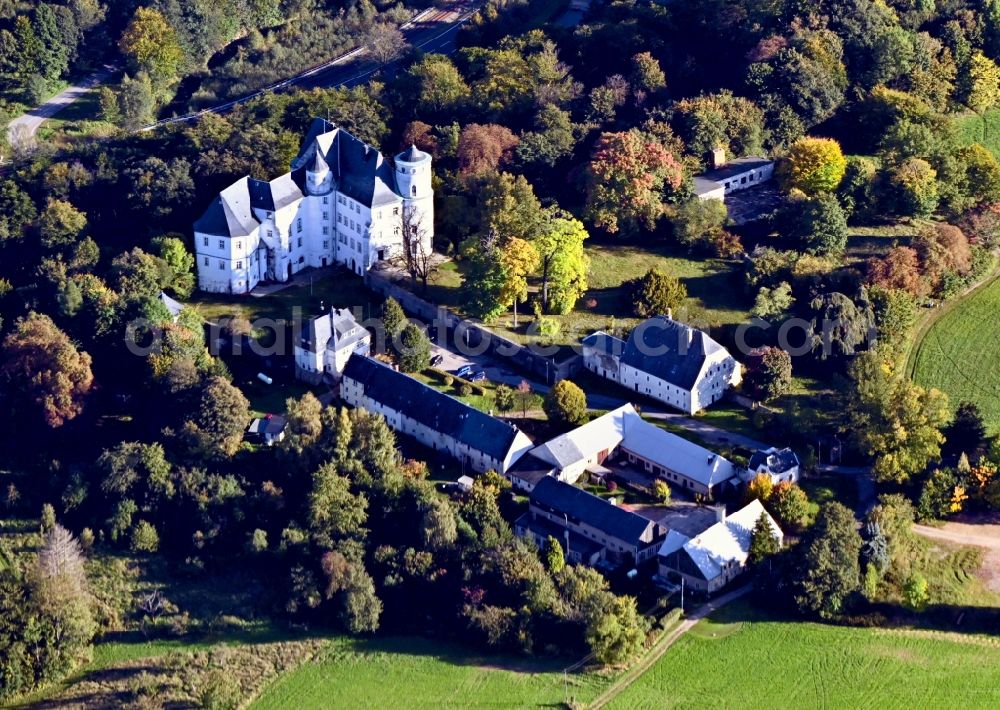 Aerial photograph Altenberg - Castle of Baerenstein in Altenberg in the state Saxony, Germany