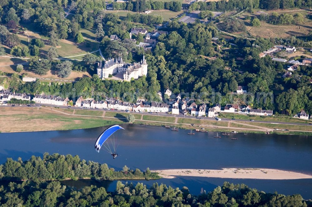 Chaumont-sur-Loire from above - Castle Chaumont - Chateau de Chaumont in Chaumont-sur-Loire in Centre-Val de Loire, France