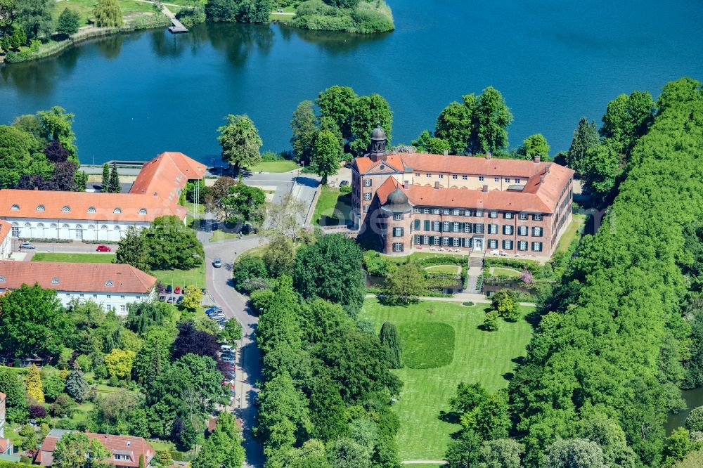 Eutin from above - Castle of Schloss Eutin in Eutin in the state Schleswig-Holstein