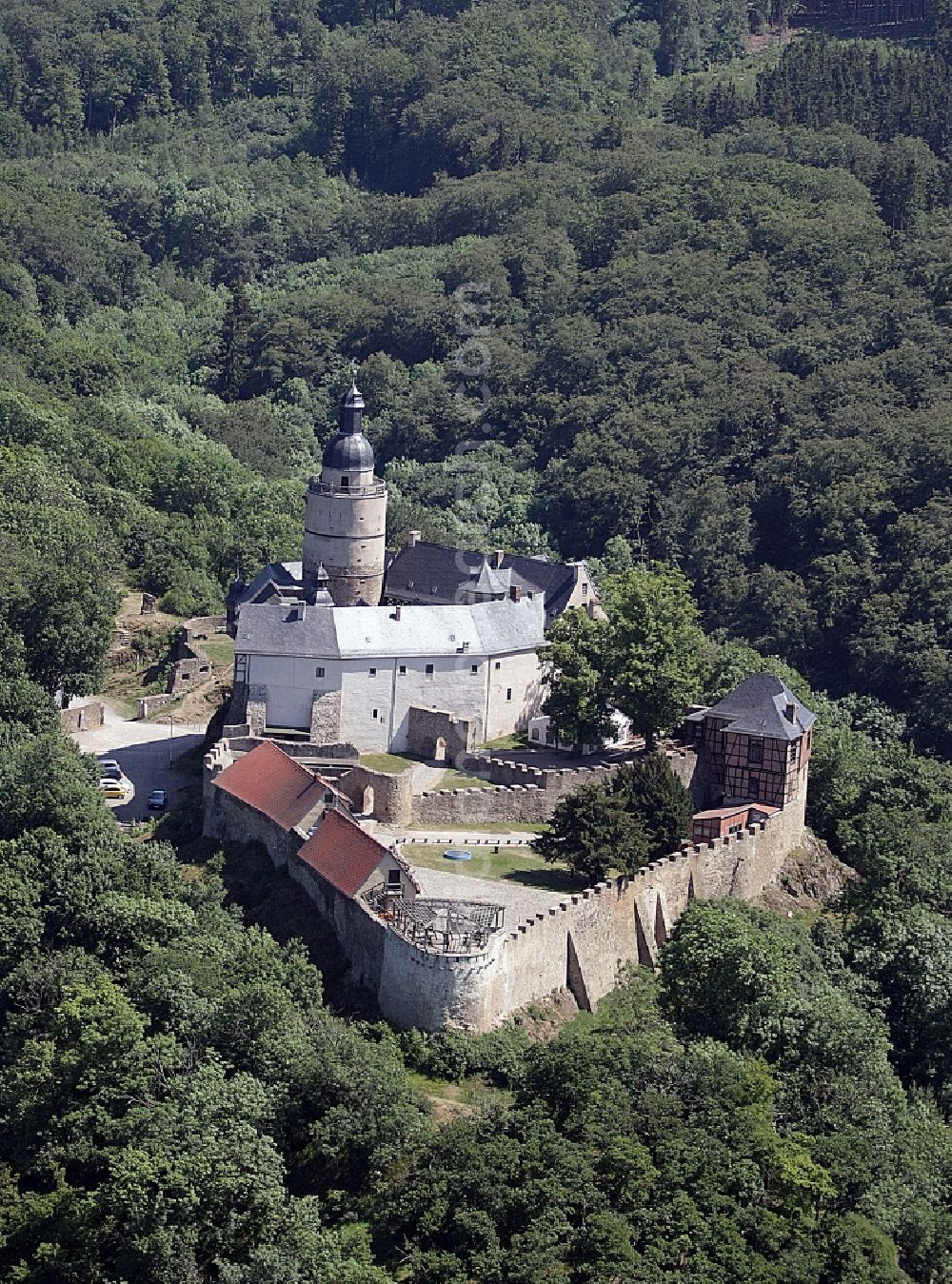 Aerial photograph Falkenstein/Harz - Castle of Schloss in Falkenstein/Harz in the state Saxony-Anhalt, Germany