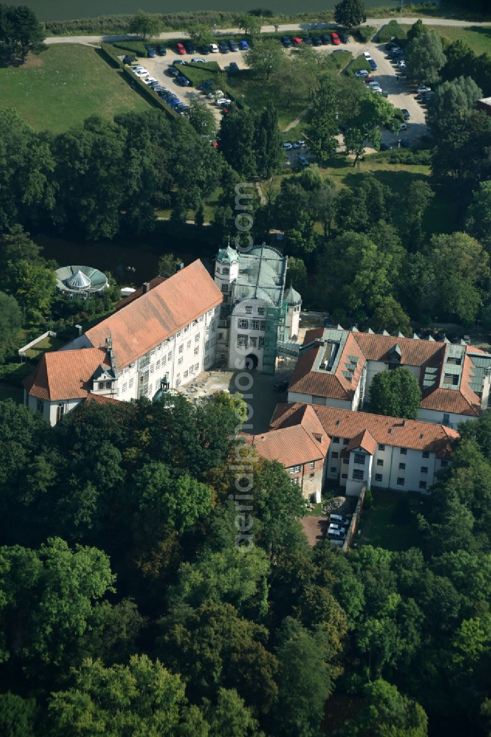 Aerial photograph Gifhorn - Castle of Schloss in Gifhorn in the state Lower Saxony