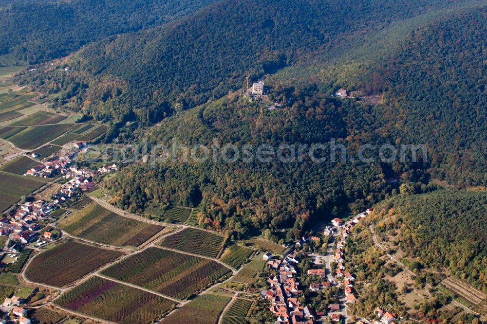 Neustadt an der Weinstraße from above - Castle Hambach in Neustadt in the Weinstrasse in the state Rhineland-Palatinate